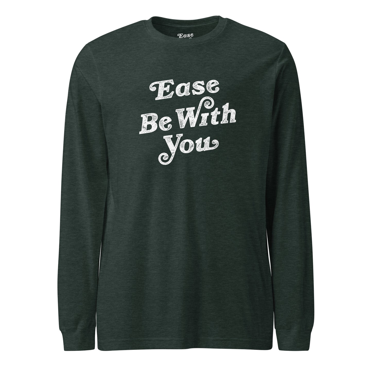 Heather Unisex Long Sleeve Tee in Forest