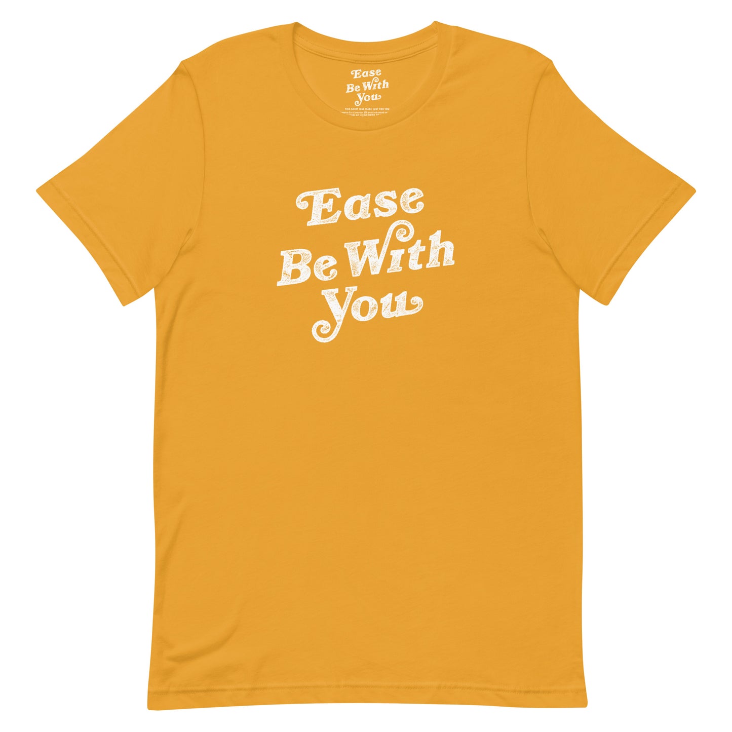 100% Cotton Unisex T-Shirt in Mustard