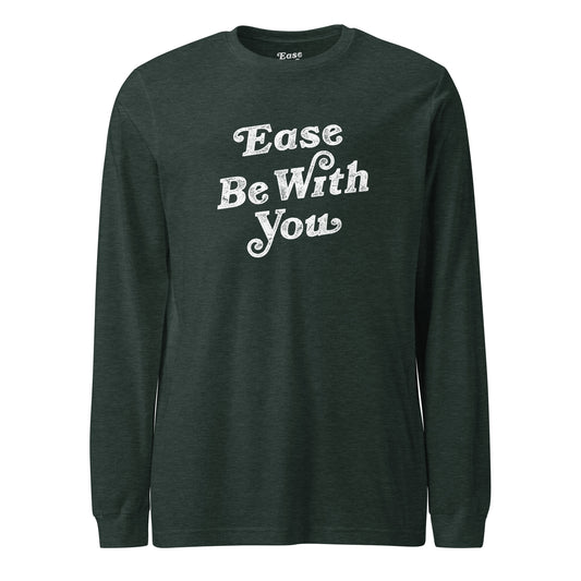 Heather Unisex Long Sleeve Tee in Forest